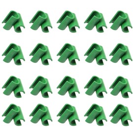 8mm Cross Buckle Fixing Clip Garden Trellis Plant Connector, Flower Rattan Plastic Buckle Clip for Gardening Stakes Supports Tubes 20PCS (8MM)