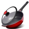 DIIG Nonstick Deep Frying Pan Skillet with Lid, 12 inch/