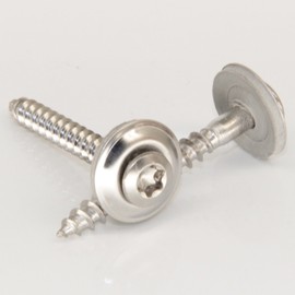 Pack of 100 Spengler Screws 4.5 x 45 Torx TX-25 with U-Washer (15 mm) Similar to DIN 7995 A2 Stainless Steel