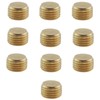 GZWZH 10PCS 1/4inch Hexagonal Threaded Plug All Copper Pipe End