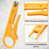 Pndeyo 10pcs Mini Wire Stripper with Secure Finger Loop, Small