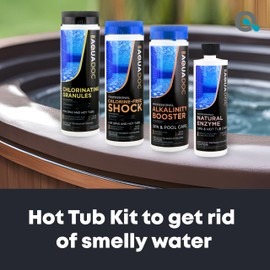 Hot tub Kit to fix Odors and Smelly Water - with Spa Chlorine & Other Hot Tub Chemicals