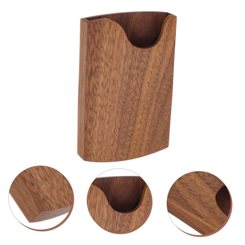 Operitacx International Travel Must Haves Wooden Card Box Business Card