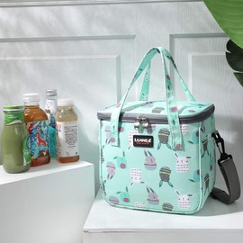 Lonchera térmica reutilizable con aislamiento, bonita lonchera para adolescentes, niños, niñas, adultos, mujeres, trabajo, escuela, viajes, picnic, playa, barbacoa, fiesta (Totoro)