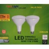OptoLight 2 pack BR40 LED 11W 2700K Warm White Indoor/Outdoor