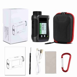 600M / 800M / 1200M / 1500M Golf Rangefinder Distance Meter with LCD Touch Screen 6.5X Magnification USB Rechargeable Range Finder with Speaker Slope Function Flagpole Locking