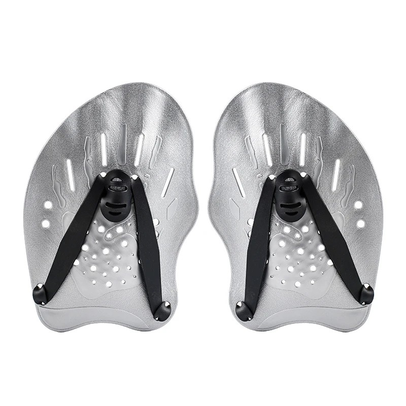 Swim Training Hand Paddles for Adults – Adjustable Silicone Strap