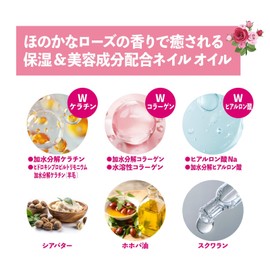 Keratin Nail 7ml (Beauty Oil for Nails), Nail Oil, Brush Type, Cuticle Oil, Cuticle Care Oil, Hyponicium, Nail Moisturizing Oil, Keratin Blend, Rose Scent