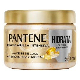 Mascarilla para cabello Pantene Hidrata, da Brillo y Movimiento con Aceite de Coco 300 ml