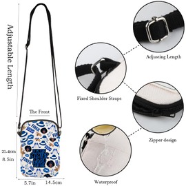 WCGXKO Sorority Gift 1920 Finer Woman Royal Blue & White Zipper Pouch Makeup Bag (FOR ME 1920 CR)