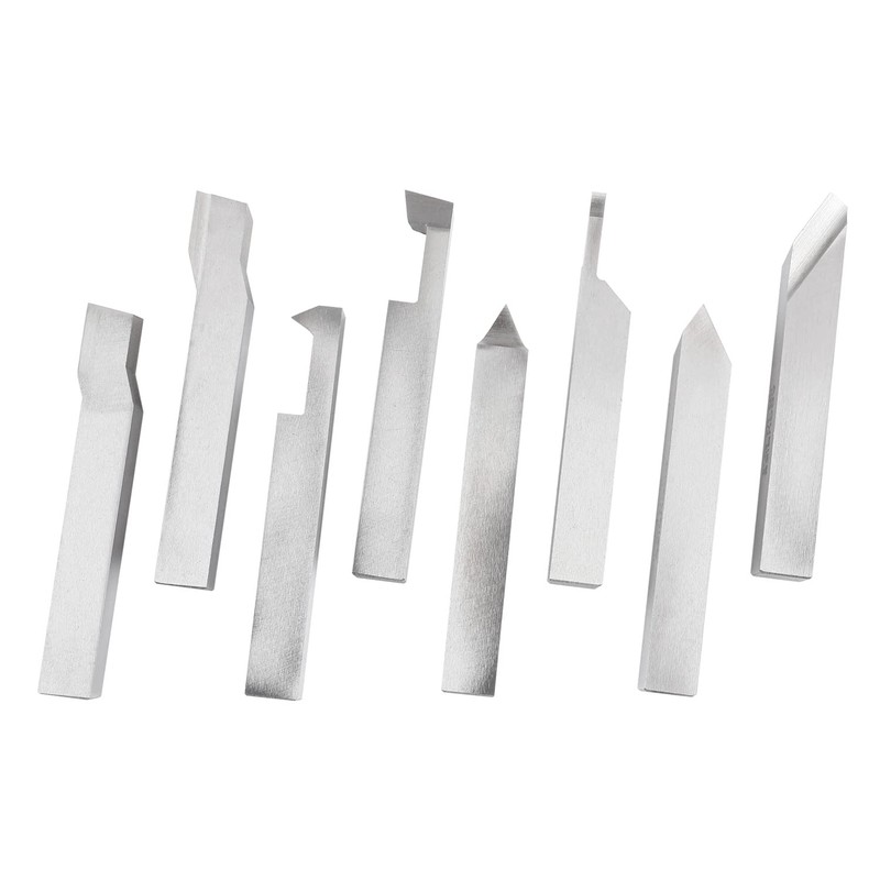 Accusize Industrial Tools 1/2'' 8 Pcs Hss Tool Bit Set,
