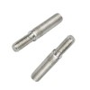 2Pcs Double End Threaded Stud Bolts M8 to M10 55mm