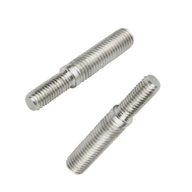 2Pcs Double End Threaded Stud Bolts M8 to M10 55mm 304 Stainless Steel Thread Adapter for Mechanical Structural Columns Fasteners
