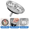 VZU 2PCS Kitchen Sink Strainer Plug, 78mm Sink Plug strainer,