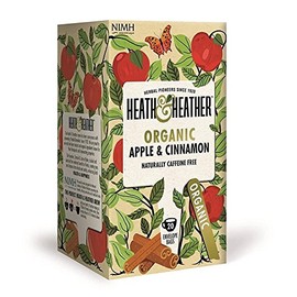 Heath and Heather Organic Apple and Cinnamon 20 Teabags (Pack of 6, Total 120 Teabags)