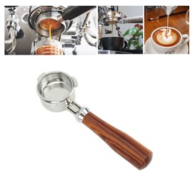 Natudeco Espresso Bottomless Portafilter 54mm Stainless Steel 3 Ears Coffee Portafilter Naked Portafilter for 870 880 Series (E)