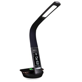 Ottlite Wireless Charging LED Lamp in Black USB Color Changing Base