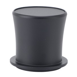 Coffee Dosing Cup Aluminum Alloy Antistatic Coffee Powder Feeder Dosing Cup for 51mm 53mm 54mm Portafilter Basket Black