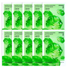 (10 sheets) Innisfree Active Mask Madecassoside (Moisture Soothing) / (10매)이니스프리 액티브 마스크 마데카소사이드 (수분진정)