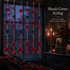 6-Pack 59-in Artificial Flower Garlands, Burgundy Halloween