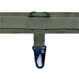 Tactical Molle Clip Battle Belt Clip for Tactical Backpack Vest Belt Gloves, T-Mount Hanging Carabiner Molle Webbing Belt Clip Molle Key Holder Tactical Bag/Battle Belt Accessories (Army Green)