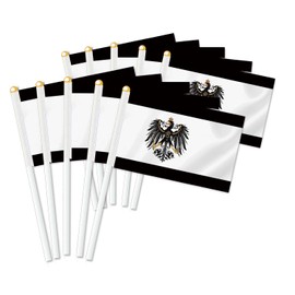 Prussia Handheld Flag, Decorative Hand Held Flag, Decoration Banner Hand Prussia, Pack of 10