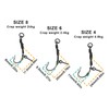 ECSiNG Pack of 12 Screw Swivel Fishing Hooks Anti-Ground Fishing