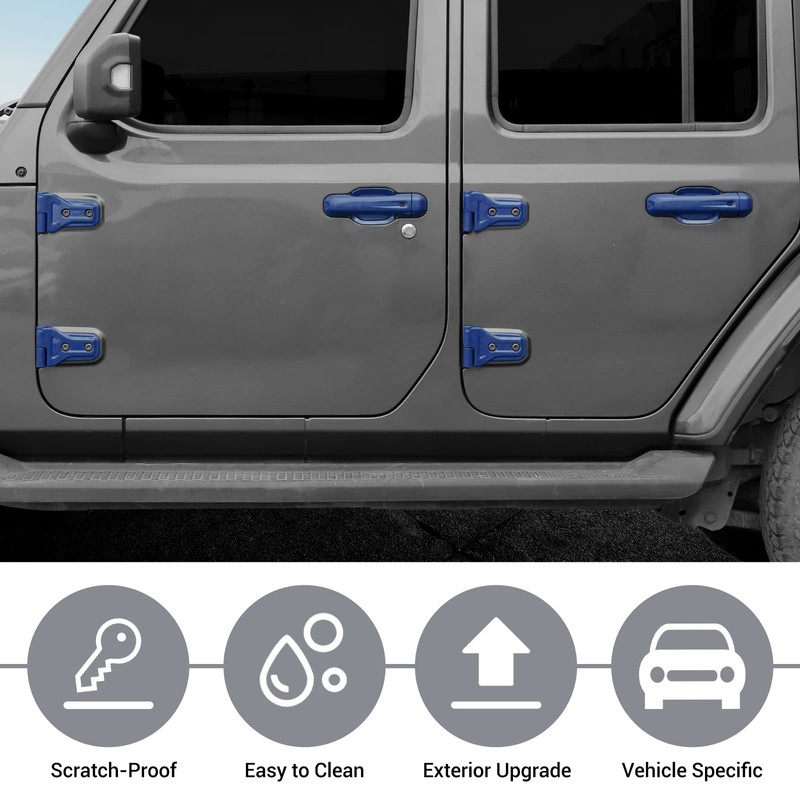 JeCar Exterior Trim Kits Door & Hood Hinge Covers Door