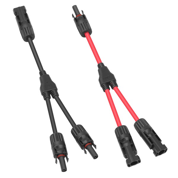 Dongge Solar Cable Y Splitter 1 Pair Solar Panel Plug
