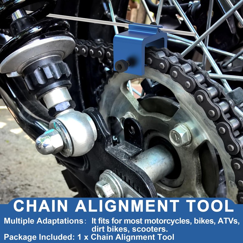 SPEPY Motorbike Chain Alignment Tool Aluminium Alloy Chain Adjusting Tool