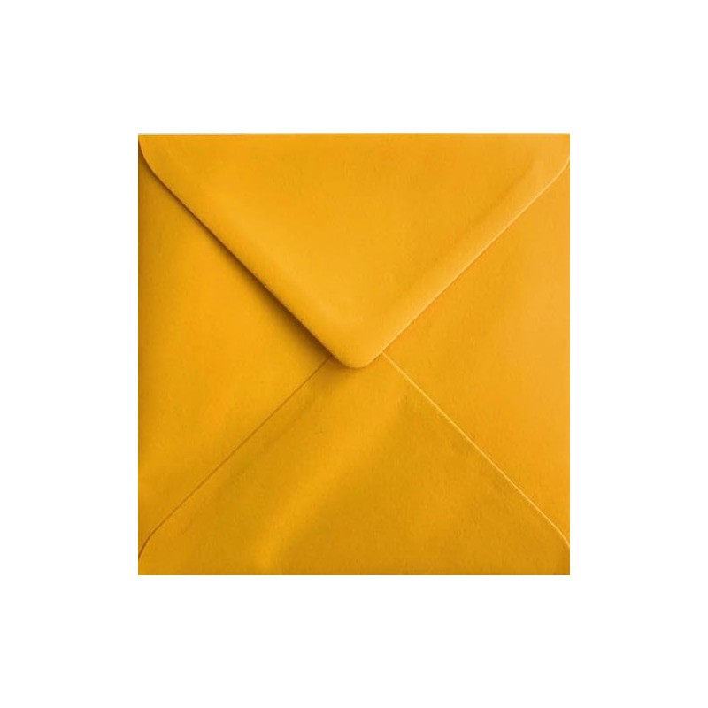 6" x 6" Mustard Envelopes x 25 Pack. 100gsm Weight.