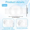 PYEUIFT Pack of 6 Transparent Eye Patches, Adjustable Plastic Eye