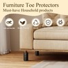 Bed Frame Leg Covers, Reusable Bed Frame Toe Protectors,Bed Frame