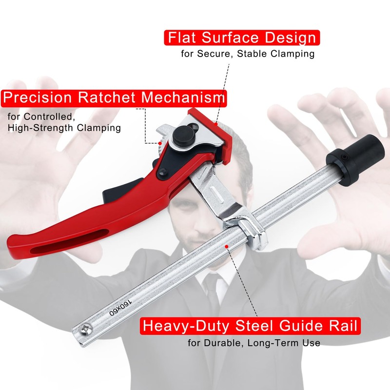Cuidosful Bench Dog Clamp for Woodworking 3/4" Dog Hole, 2