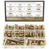 Kindroufly 146 Pieces 1/4"-20, 5/16"-18, 3/8"-16 Threaded Inserts, Nut Inserts,