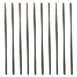 Fudeshe Right Hand Threads 10Pcs M6 x 150mm 304 Stainless Steel Fully Threaded Rod Studs,Silver Tone Fasteners,Durable Fully Threaded Rod