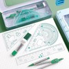 SAHENITEANA 8 Pcs Math Compass Rulers and Protractors Set, Geometry