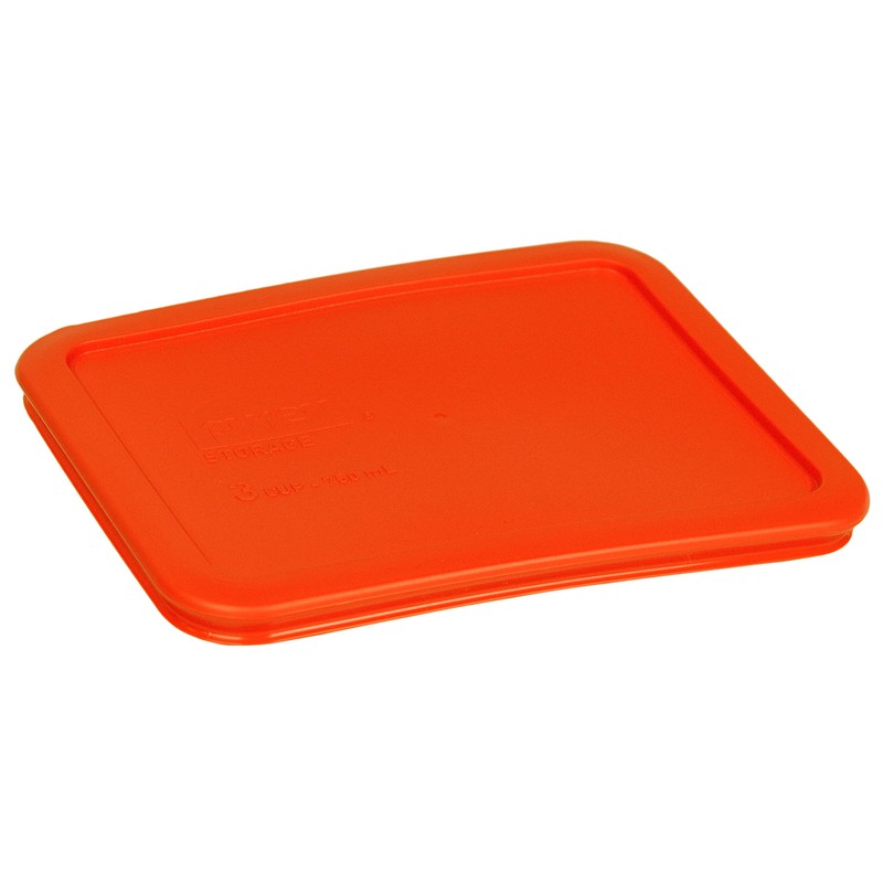 Pyrex 7210-PC 3-Cup Pumpkin Orange Replacement Storage Lid - Made