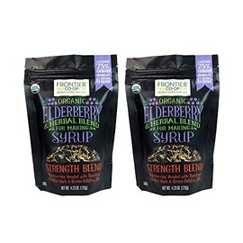 Frontier Co-op Organic Elderberry Syrup Kit 4.23oz | Pack of 2