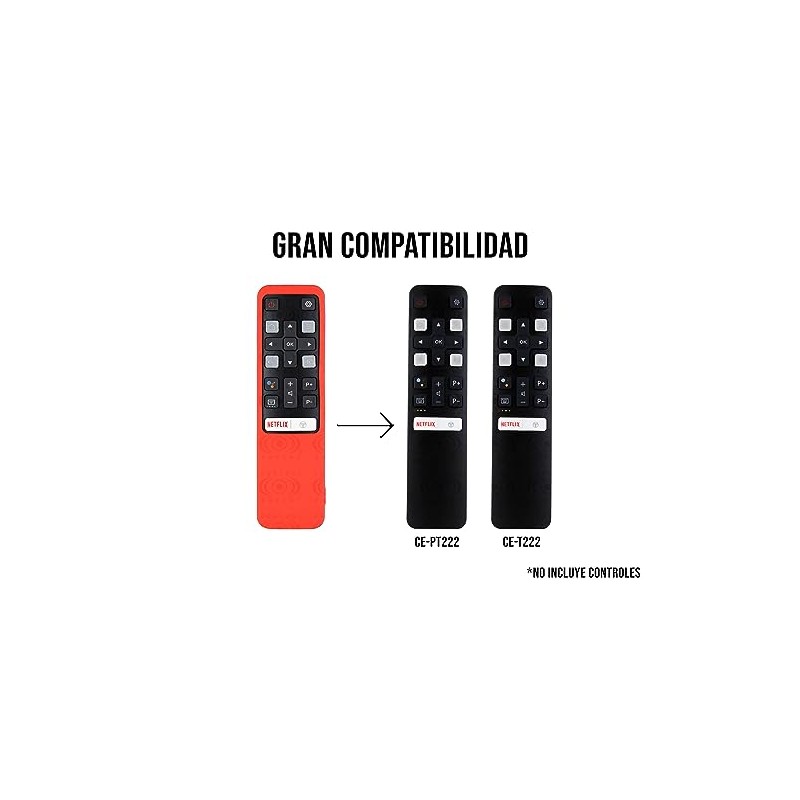 CONTROL EXPERT Funda para Control TCL RC802V Case Silicon Smart