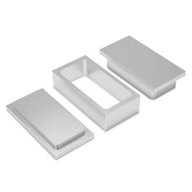 YEICXOH Pre Press Mould Pre-Press Mould for Solvent-Free DIY Extraction and Pre-Press Mould & Press Mould (2x4 Silver)