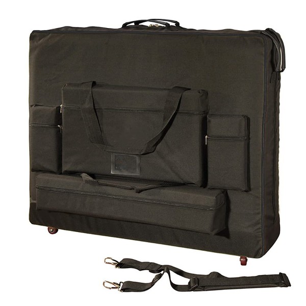 Royal Massage Deluxe Black Universal Oversized Massage Table Carry Case w/Wheels (30")