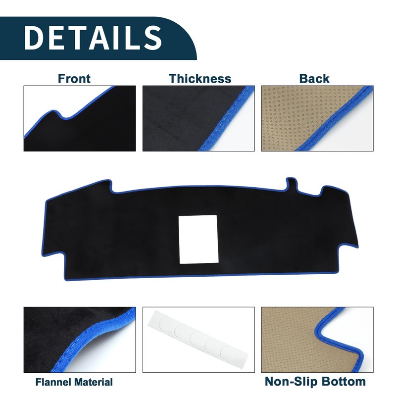 TUCKBOLD Nissan Dashboard Mat for Sakura Car Dashboard Cover Protective