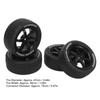 4Pcs 1/10 RC Tires Plastic Rubber Smoothly Surface Strong Cushioning