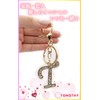 TOMOTHY Initial Key Chain, Initial Charm, Pair of Keychains, Women's,