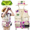 Safari Kidz Outdoor Explorer Kit - Pink Camouflage Cargo Vest