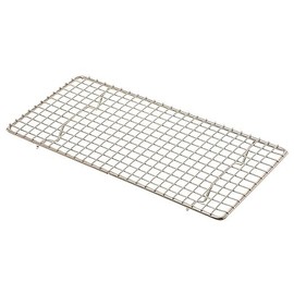 5" x 10" Rectangular Chrome-Plated Wire Pan Grate – Heavy-Duty Cooling & Roasting Rack for Baking Sheets, Trays, and Pans | Oven-Safe, Rust-Resistant, Multi-Purpose Kitchen Rack