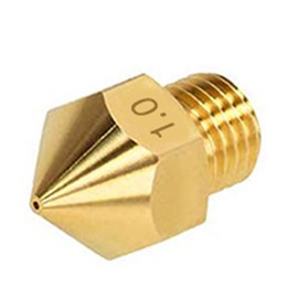 5 Pcs 1.0mm MK8 Extruder Nozzle 3D Printer Brass Nozzle for 1.75MM MK8 Makerbot, Ender-3 Series/Ender-5 Series/CR-10