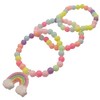Topkids Accessories Children's Pretty Plastic Bracelet Sets, Colourful Chunky Plastic