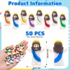 Mini Jesus Figures 50pcs Little Tiny Jesus Figurines in Bulk